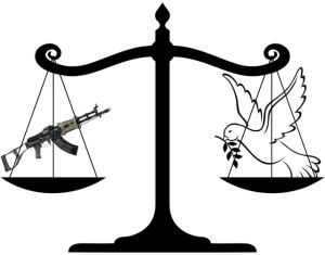Gun & Dove on Scale