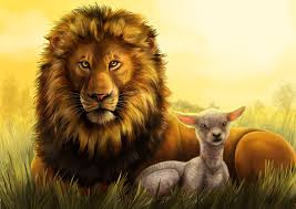 Lion with Lamb